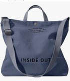 Canvas bag - crossbody inside out!