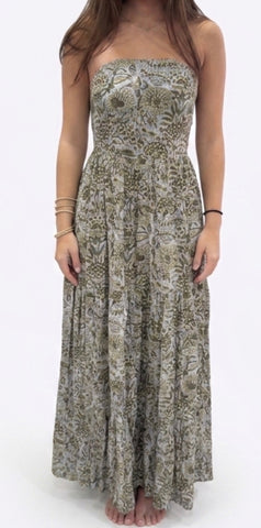 Size medium long strapless dresses