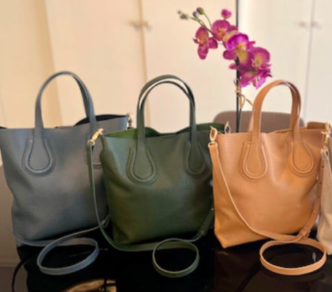 Gramercy leather tote