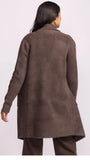 Long knit Jacket - Chocolate