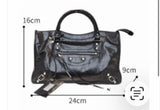 Mini satchel Rafia leather bag