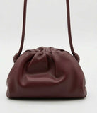 Smooth leather cloud bag