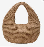 Classic straw clutch