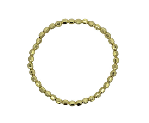 4 mm Faceted Gold Filled Bracelet