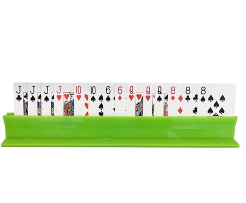 Canasta rack card holder