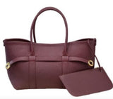 Leather tote