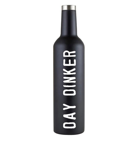 Day dinked stainless wine bottle