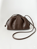 Smooth leather cloud bag