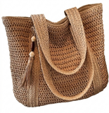 Classic straw tote