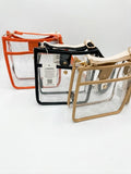 Clear bag with color trim