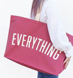 Everything oversized canvas bag