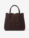 Laser cut leather bag - small