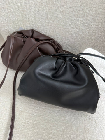 Smooth leather cloud bag