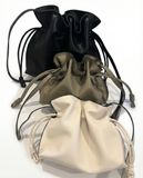 Cinch leather bag - small