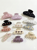 Heart stone clips