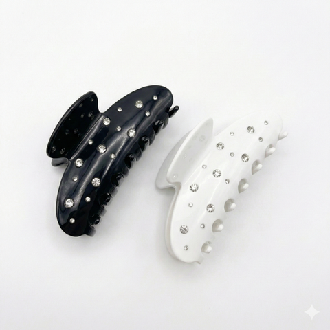 rhinestone claw clips