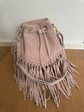 SUEDE BUCKET - fringes
