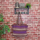 Anya Bag - Large Box Bag with lining -  Brown tones
