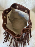 SUEDE BUCKET - fringes