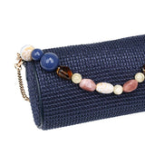 Stone strap - Straw Clutch