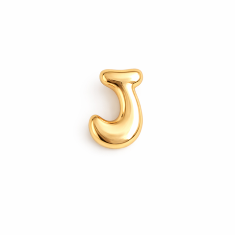 Balloon Letter Initial Brooch Pin