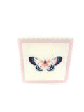 Linen-Feel Cocktail Napkins, Pink Butterfly
