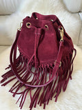 SUEDE BUCKET - fringes