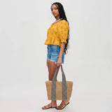 Lorena Straw Beach Summer Tote
