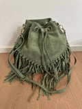 SUEDE BUCKET - fringes