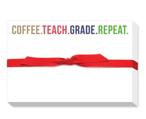 Coffee, teach, grade - chunky pad