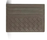 Leather woven card case