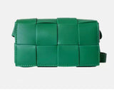Quilted leather belt chest bag
