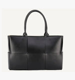Woven leather tote- crossbody